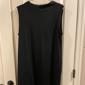 DKNY Black  Wool Shift Dress - Size M